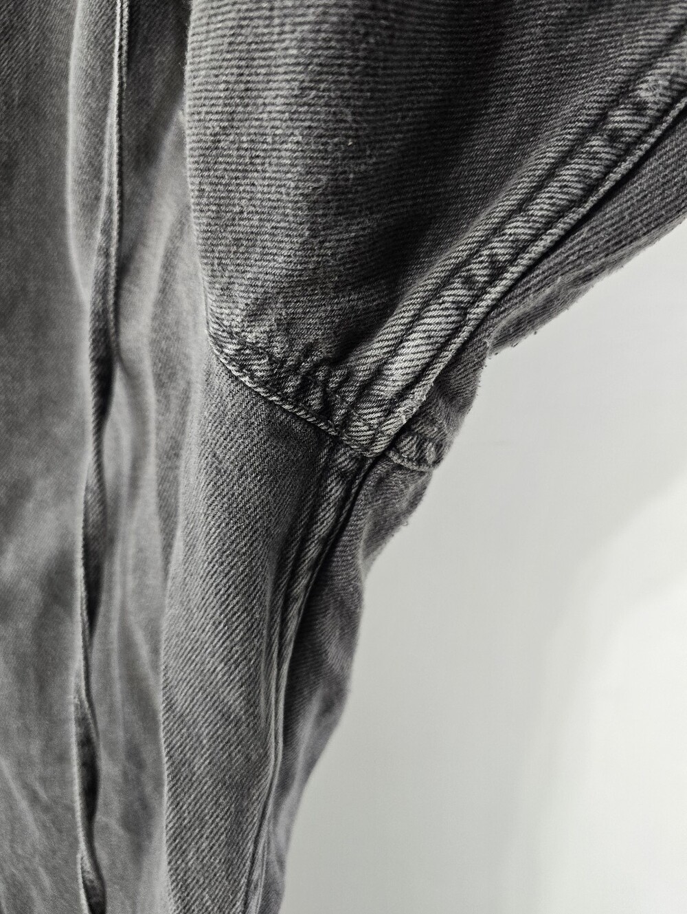 COS Wide Leg Fluid Denim Trousers Cotton Lyocell Baggy Gray Pants Jeans Size 14 - Picture 5 of 16